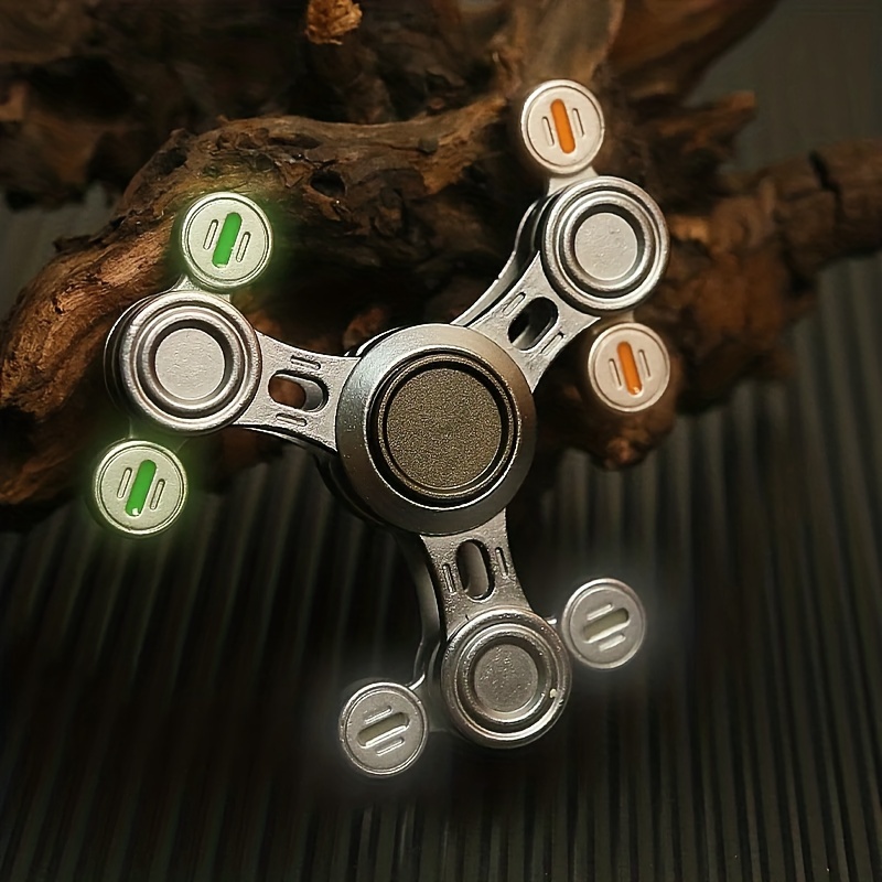 Fidget Spinner Glow In The Dark Adult Toy Anti Stress Led - Temu