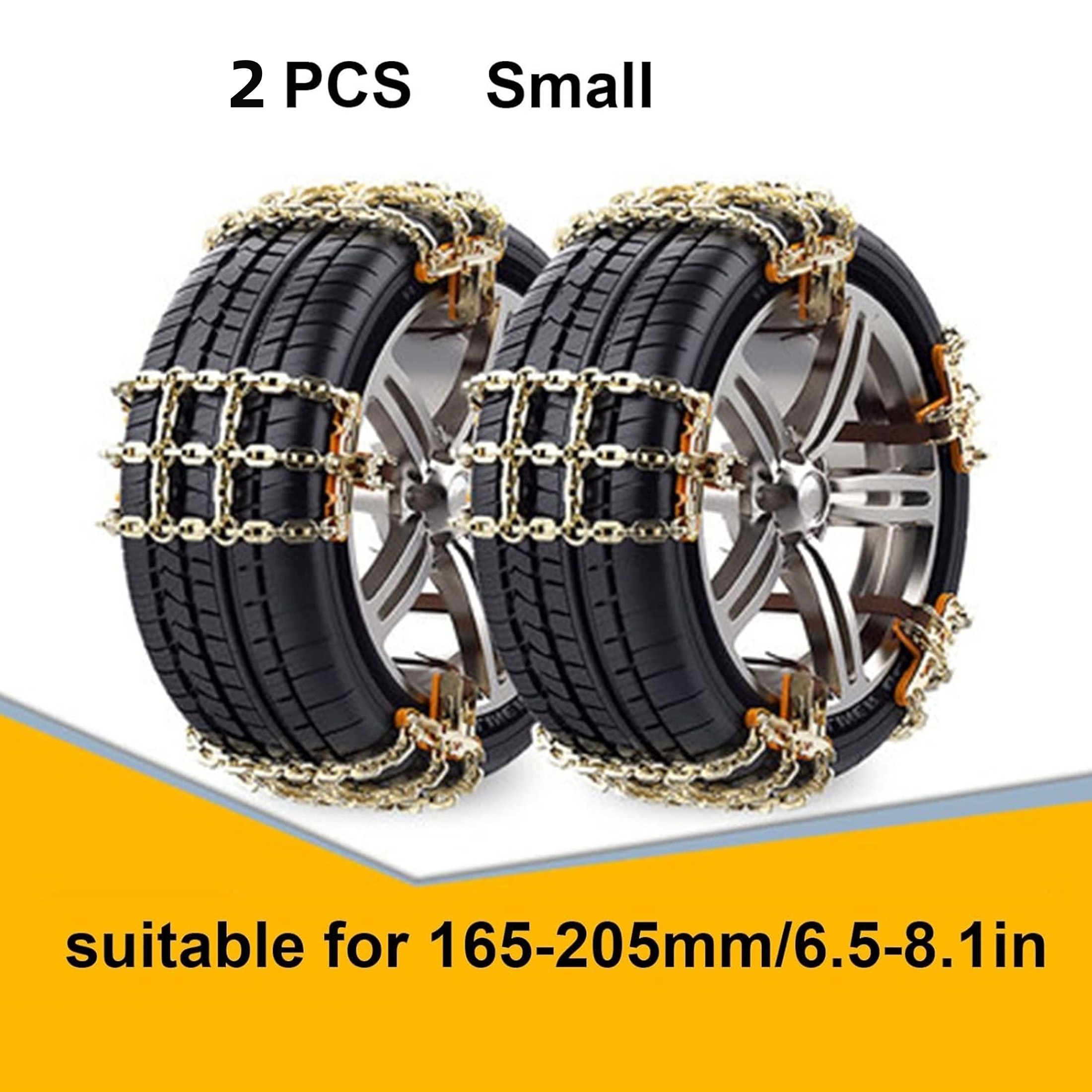 Max Metal Snow Ice Tire Chains Anti-skid Wheel Chain for 1.9 105-110mm Tyre  at Rs 1742.00, Snow Chain