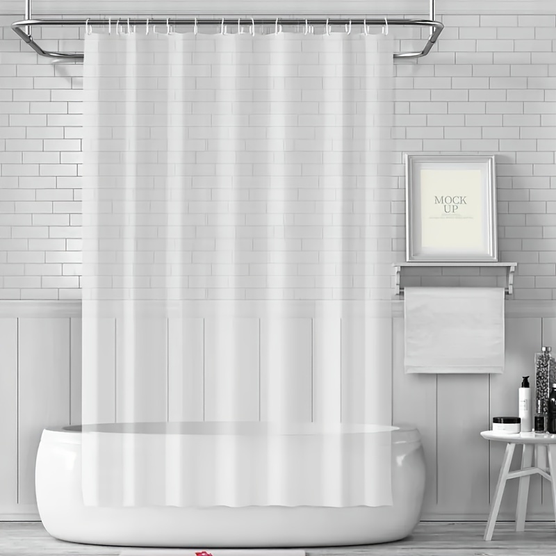 Waterproof PEVA Shower Curtain 71x71 Inches