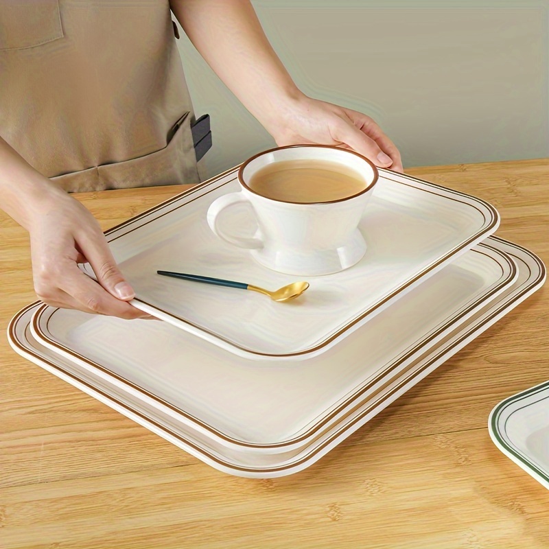 Plastic Serving Trays Plastic Fast Food Tray Reusable - Temu