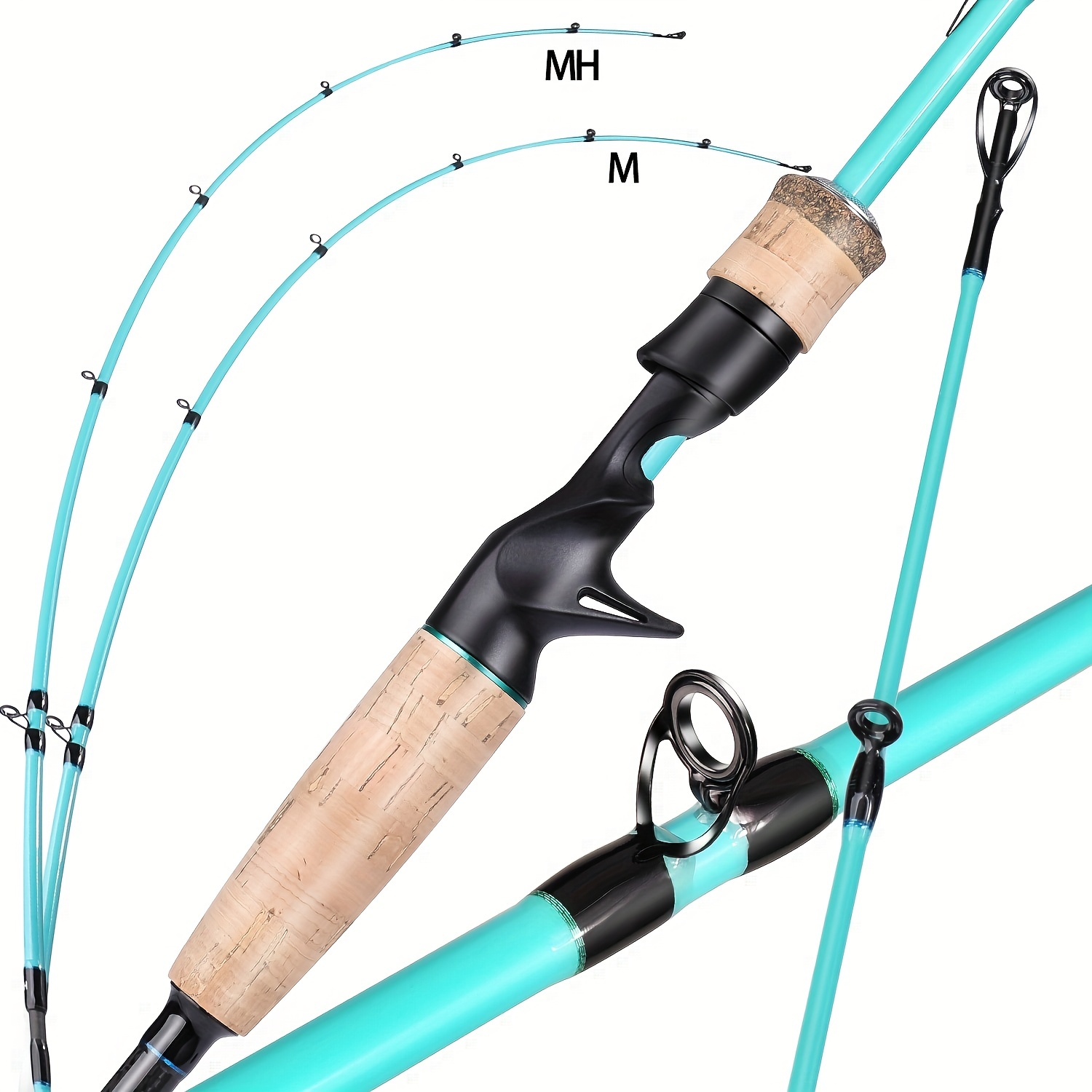 Carp Fishing Rods Reel Combos - Spinning Fishing Set 2.1m Handle