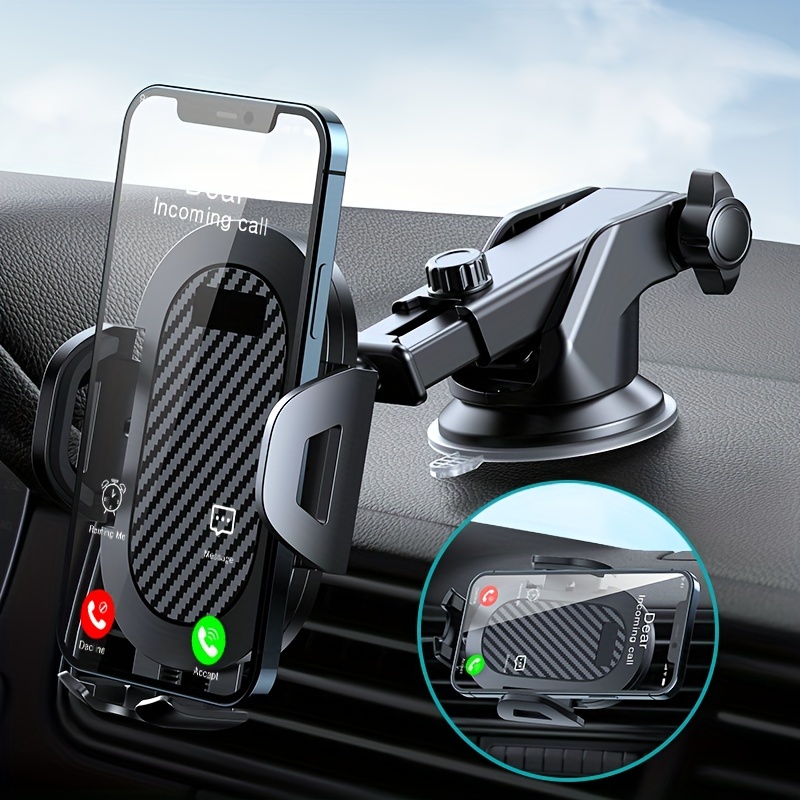 

Dashboard Gravity Suction Cup Car Phone Holder For Iphone 15 14 13 Car Phone Mount Car Mobile Support Smartphone Holder