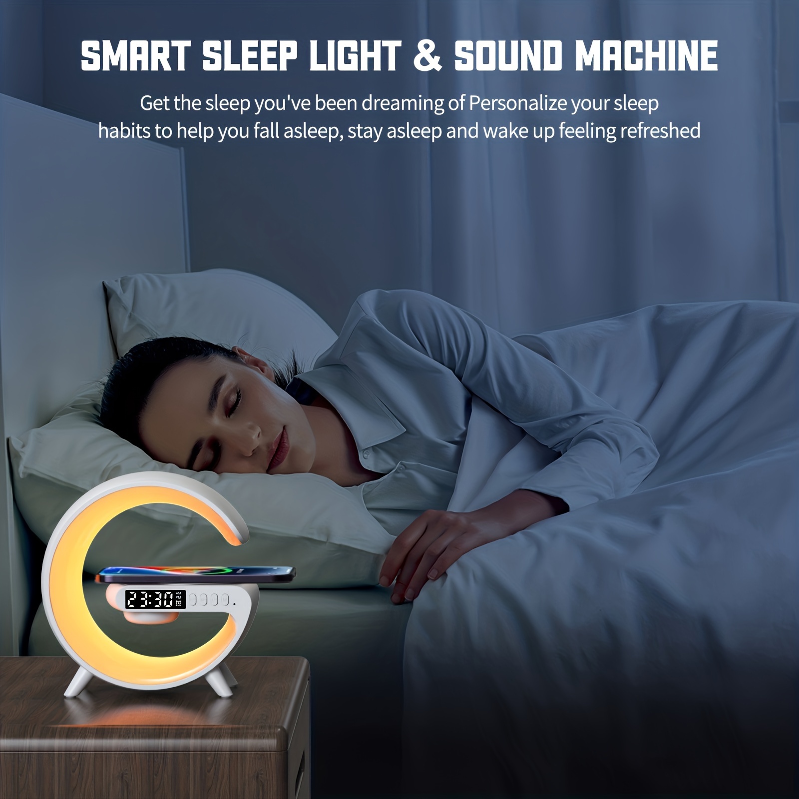 Despertador Amanecer Máquina Sonido Lámpara Inteligente - Temu Chile