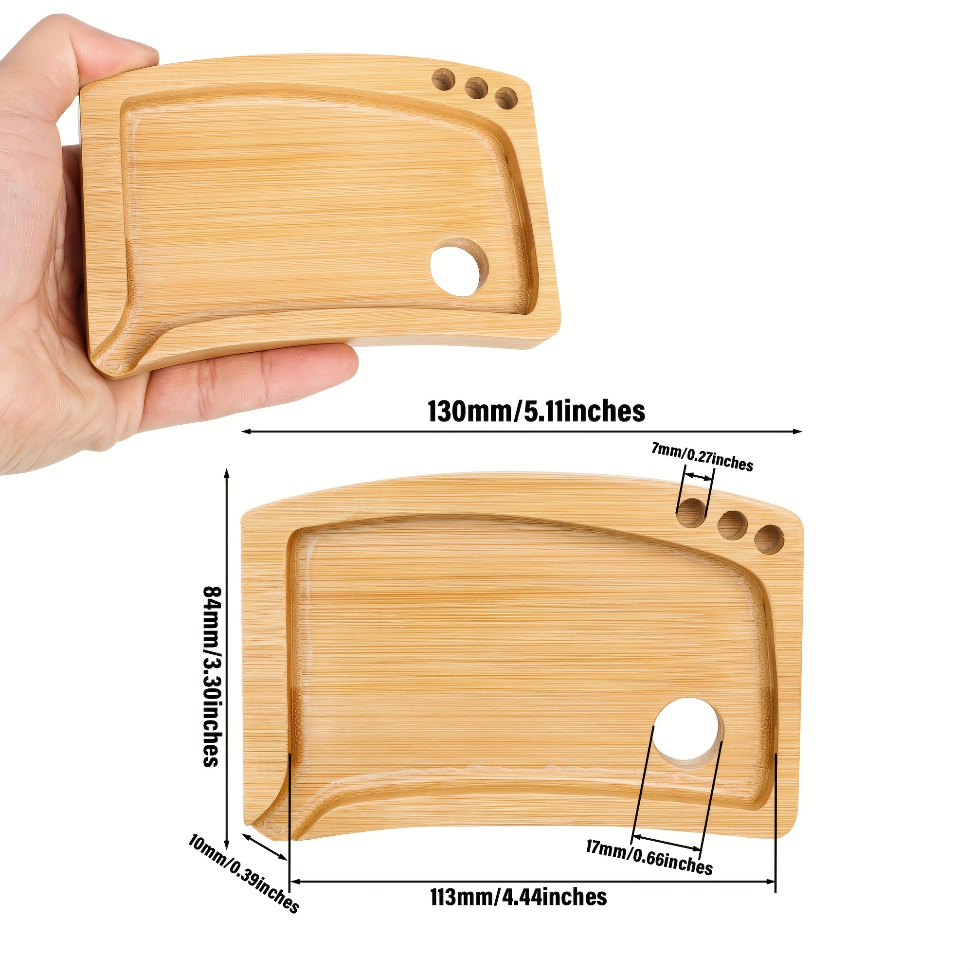 Rolling Tray Natural Bamboo Rolling Tray Durable Large Smoke - Temu