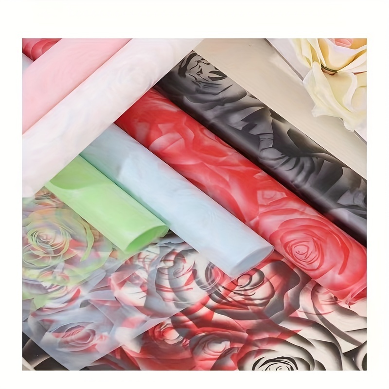 Rose Lady Flower Wrapping Paper Florist Packaging Material - Temu