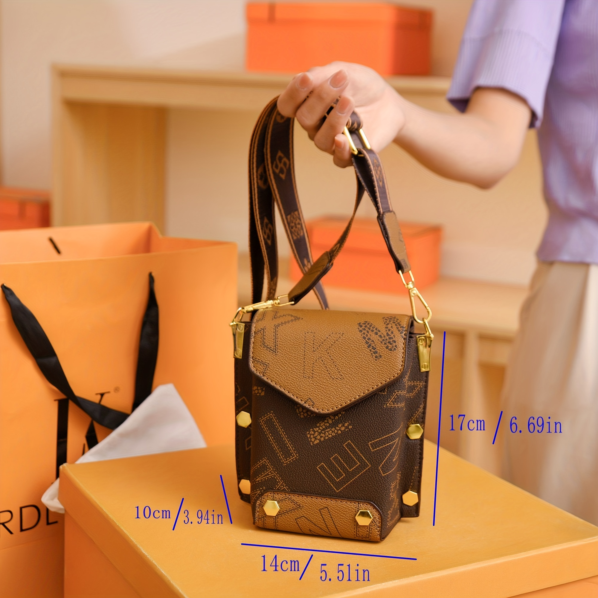 Louis Vuitton Orange Paper Bag  Orange paper, Bags, Printed bags