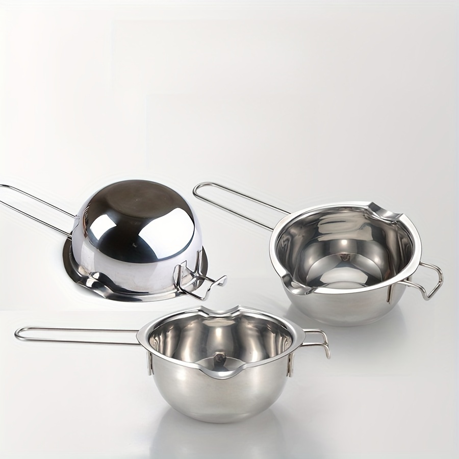 

1pc Stainless Steel Double Pot, 600ml, Candle Melting Pot, Chocolate Melting Pot, Universal Melting Pot, For Melting Chocolate, Candy, Candles, Soap And Wax