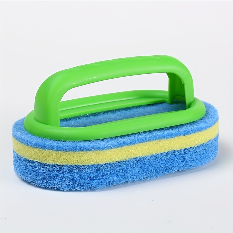 Multi-function Cleaning Sponge With Handle, Household Cleaning Brush, Dish  Scrubber Clean Brush, Decontamination Sponge For Cleaning, Bathroom  Supplies - Temu