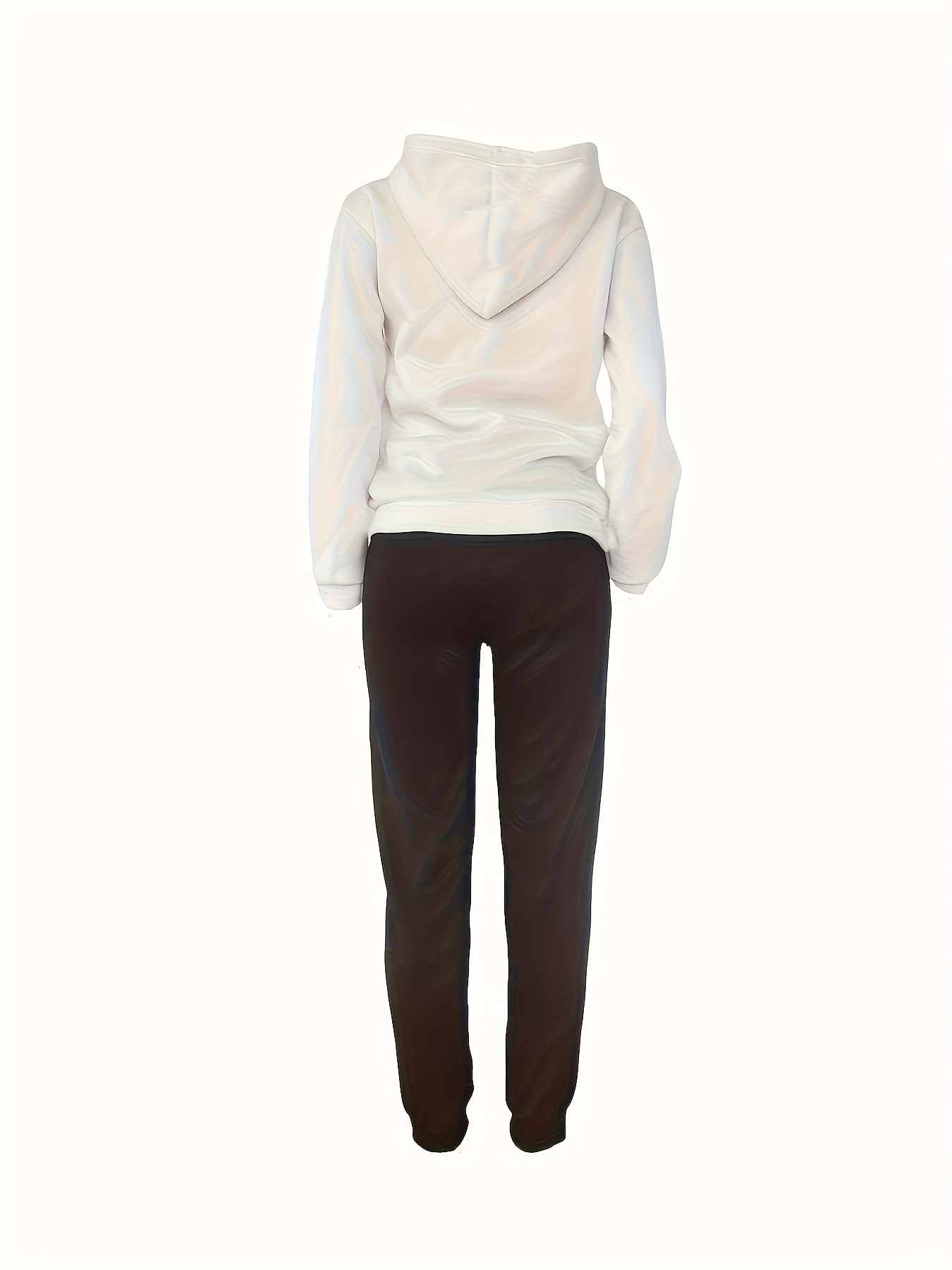 Women's White Mark 2-piece Velour Hoodie & Jogger Pants Set