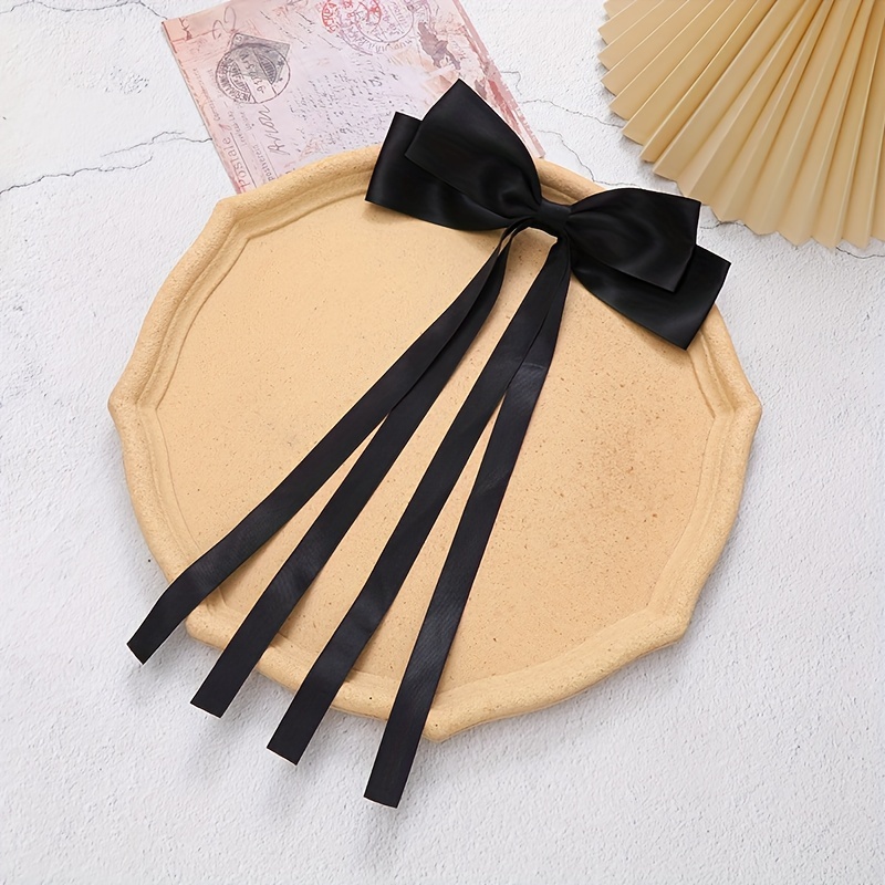 Bow Hair Clips For Women Hair Clip Bow With Long Tassel Hair - Temu