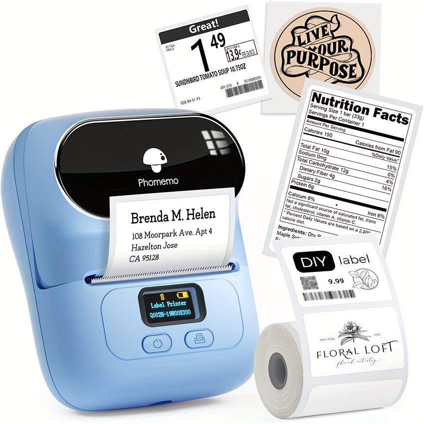 AIMO - AIMO Q30 Machine d'étiquetage Mini imprimante d'étiquettes  thermiques de poche tout en un BT Connect étiquette adhésive bricolage Date  Journal étude autocollant étiqueteuse - Ruban pour étiqueteuse - Rue du