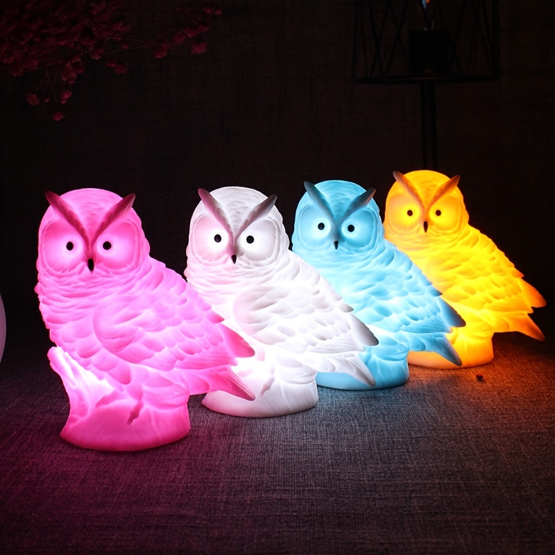 Luz Nocturna Infantil Cute Owl, Recargable Por Usb, Bonitas