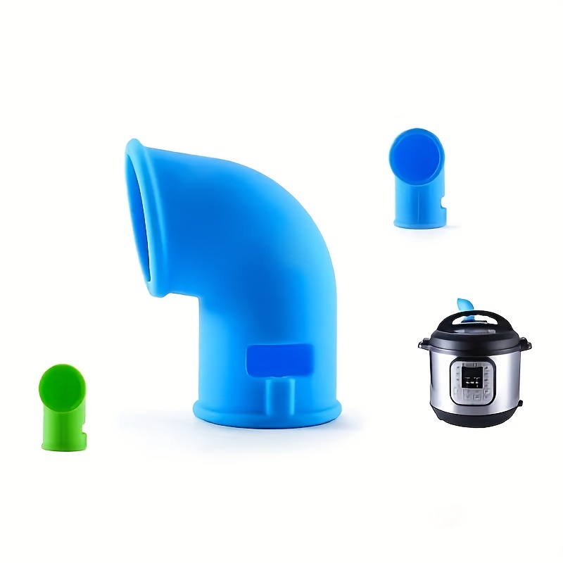 Silicone Steam Release Diverter: Enhance Your Instant Pot, Air Fryer & More  - Blue/Green
