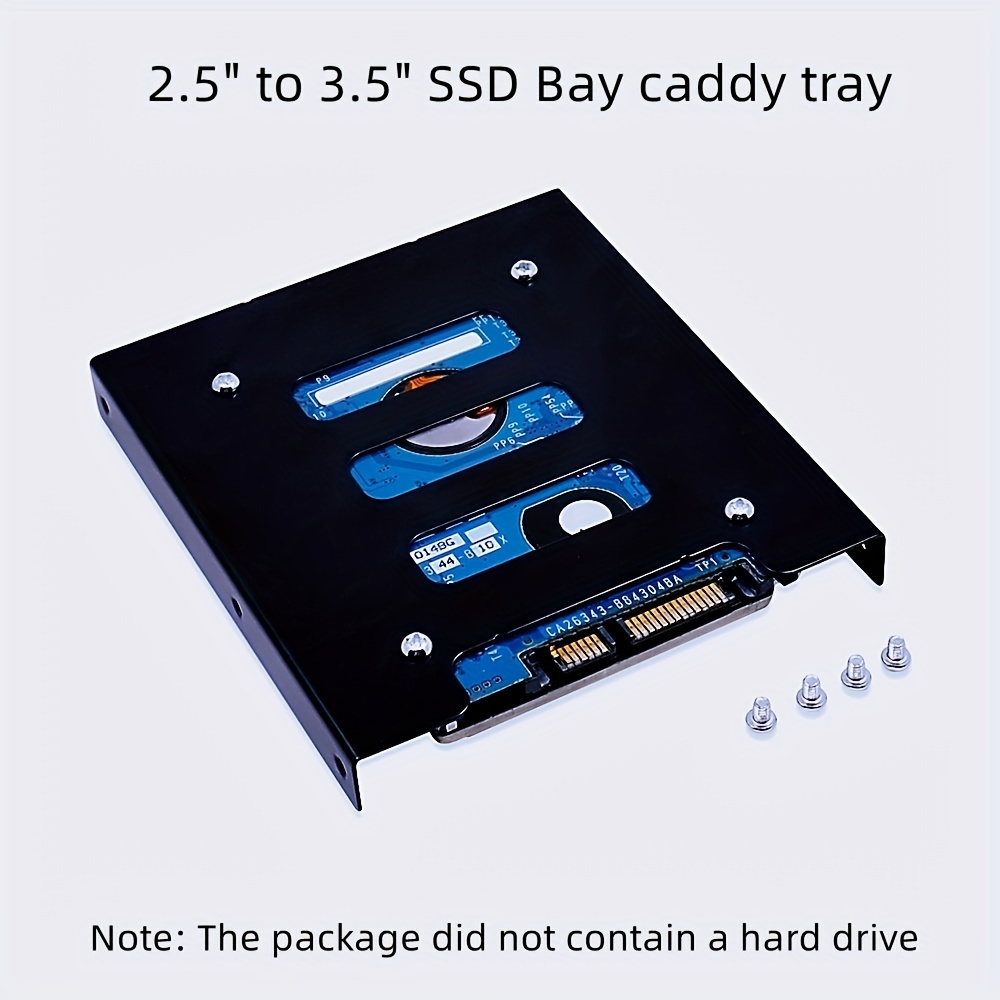 2.5 3.5 Ssd Hdd Hard Disk Drive Bays Holder Metal Mounting - Temu
