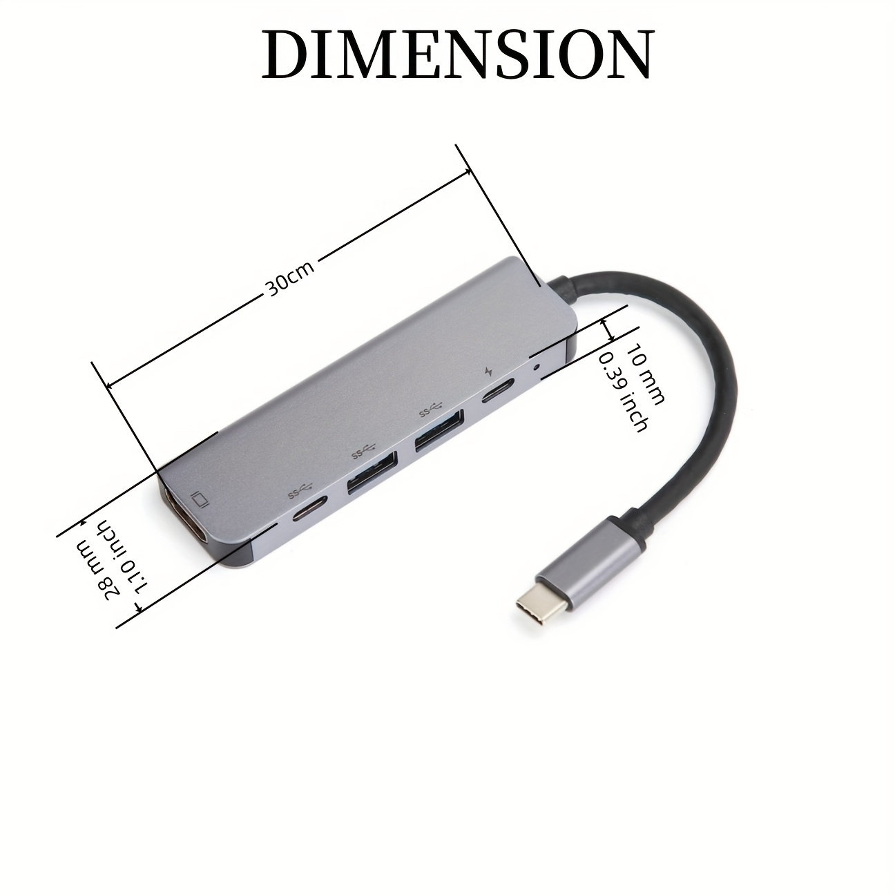 iDsonix 5-in-1 USB-C PD メディア ハブ