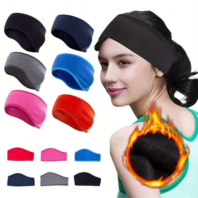 Winter Fleece Ear Warmer Headband Cold Weather Ear Muffs for Men Women  Headwrap