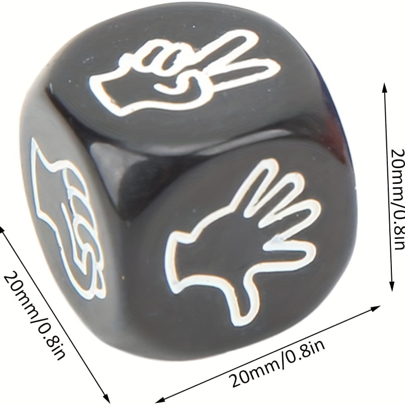 Double The Fun With Finger Guessing Game Dice 6 Sided Rock - Temu