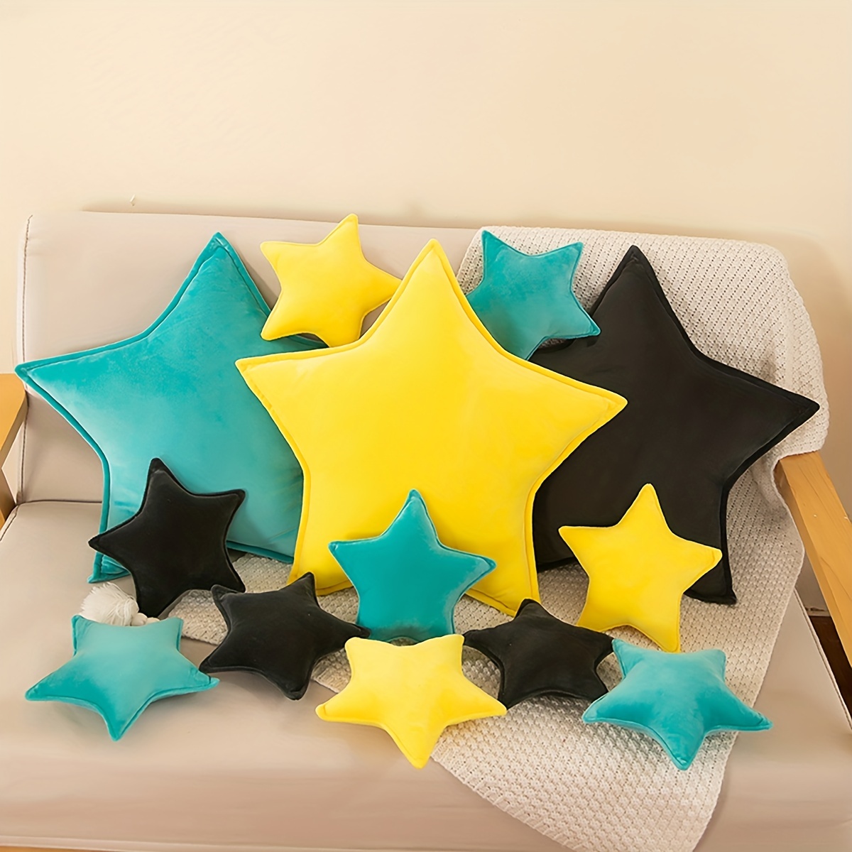 Luminous Pillow Soft Stuffed Plush Glow Colorful Star - Temu