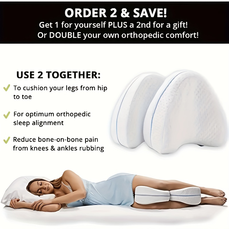 Relieve sciatica pain with a memory foam pillow like this one