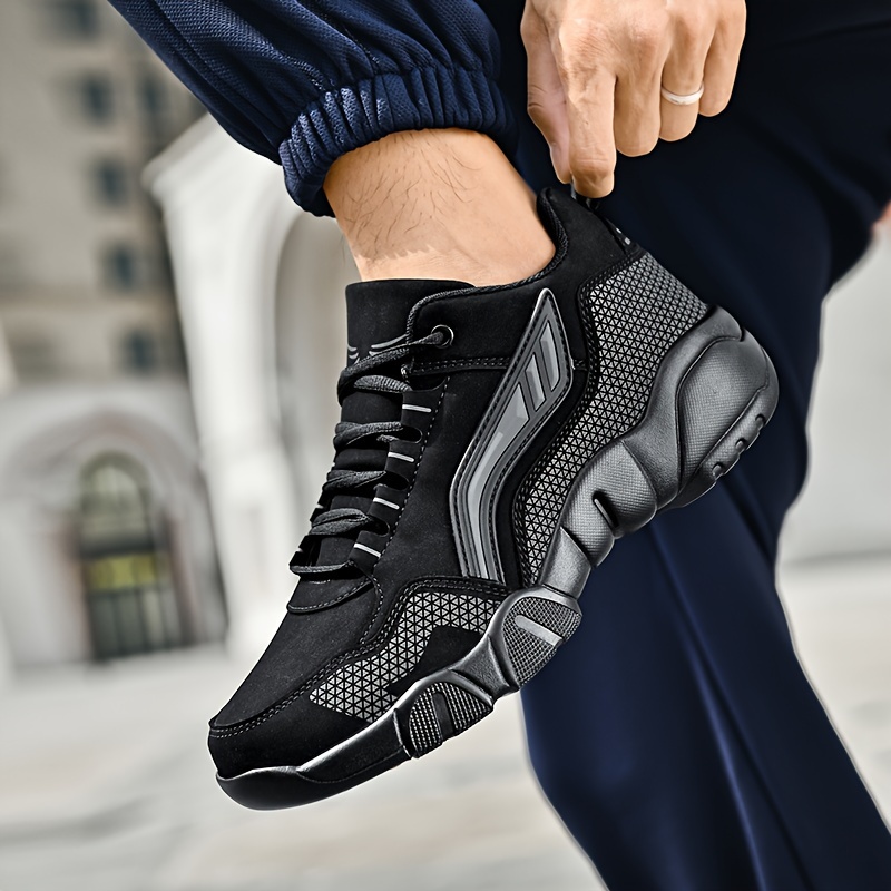 Men's Trendy Sneakers Without Warm Plush Lining Comfy Non - Temu