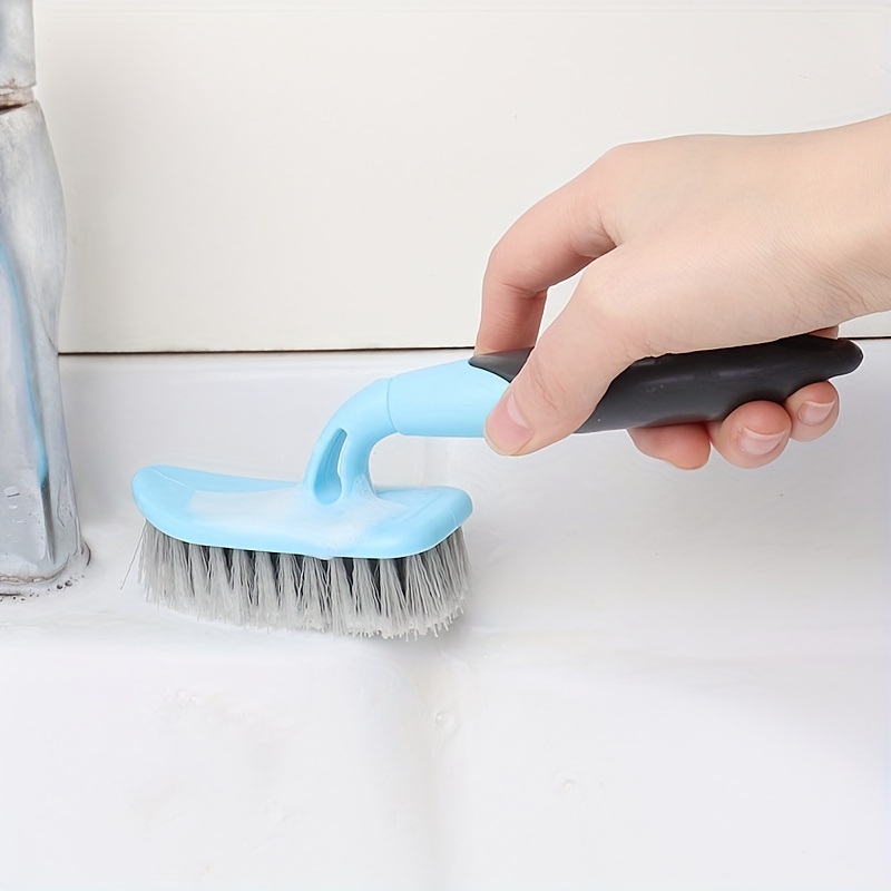 1pc Bathroom Floor Cleaning Brush With Hard Bristles, Suitable For