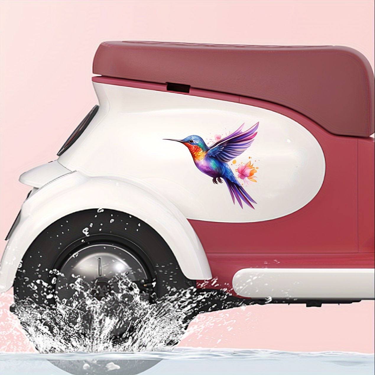 Beautiful Vibrant Colored Hummingbird Art Car Sticker Laptop - Temu