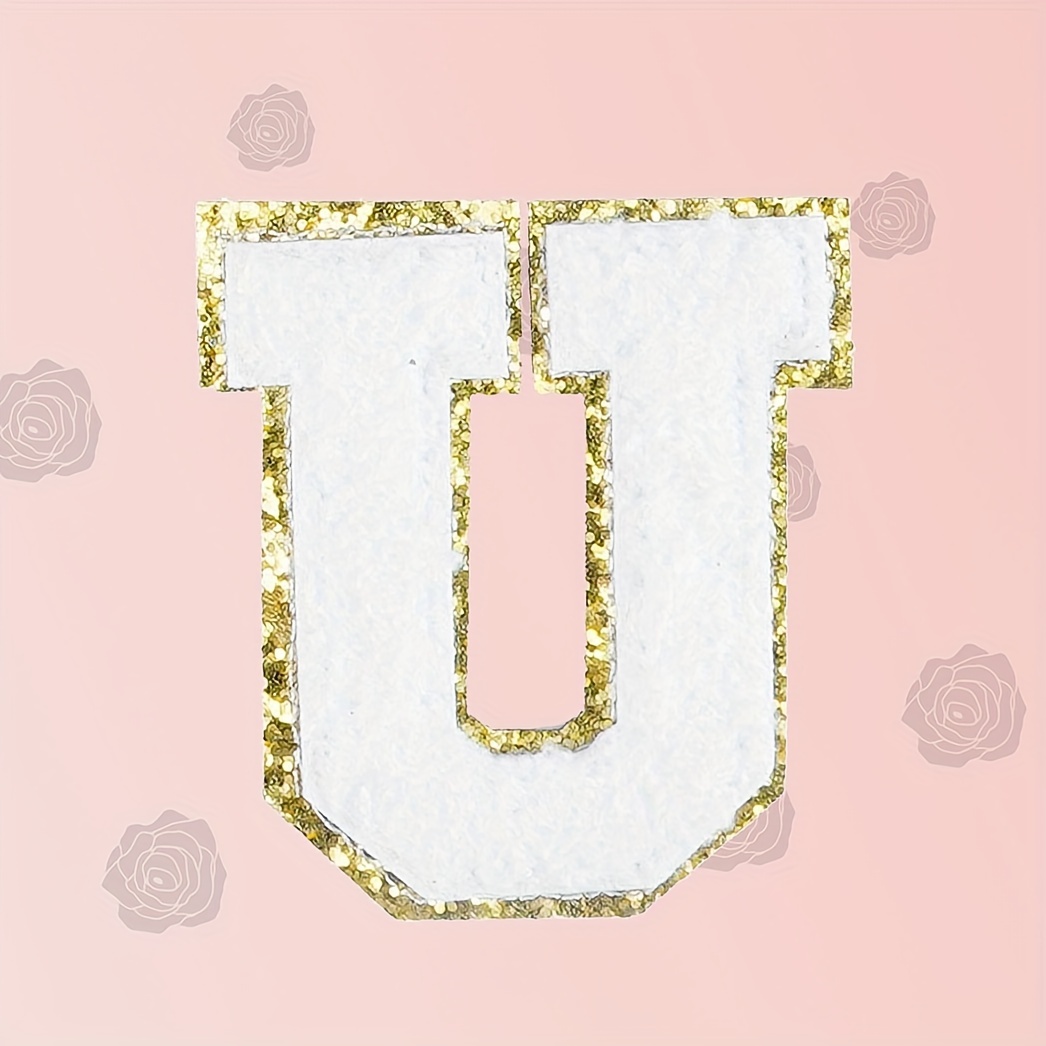 Letter Patches Glitter Letter Patches A-z Iron On Alphabet Patches