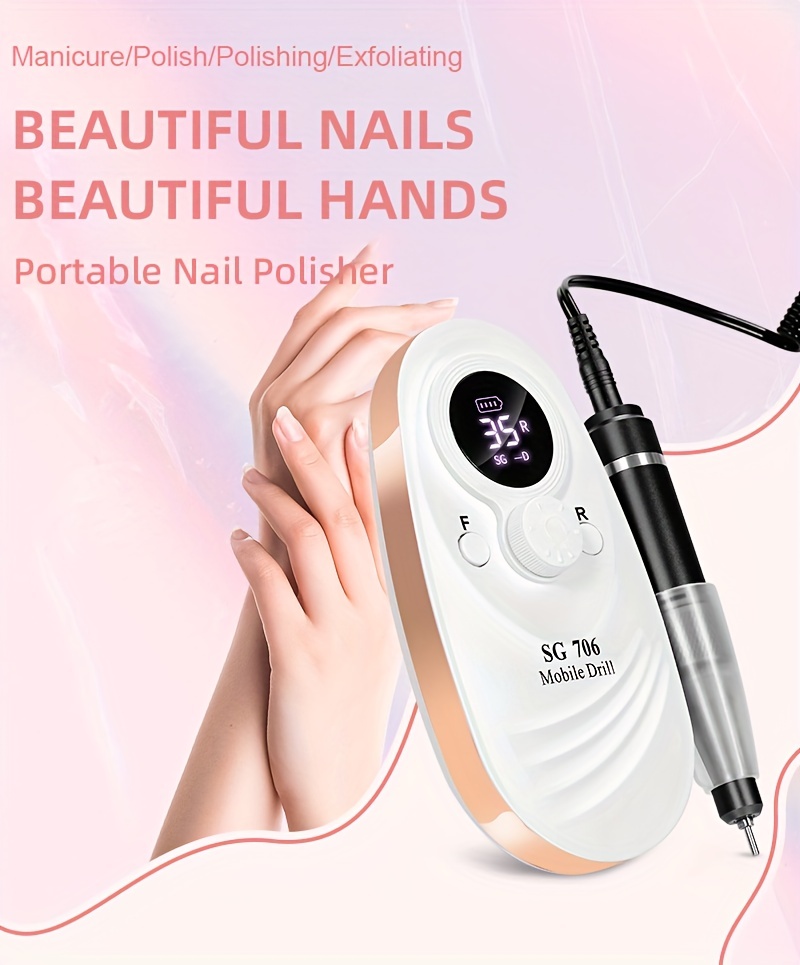 Yokefellow Electric Nail Drill Machine 35000rpm Professional Electric Nail  File Kit For Acrylic Gel Nail Manicure Pedicure Efile - Temu United Arab  Emirates