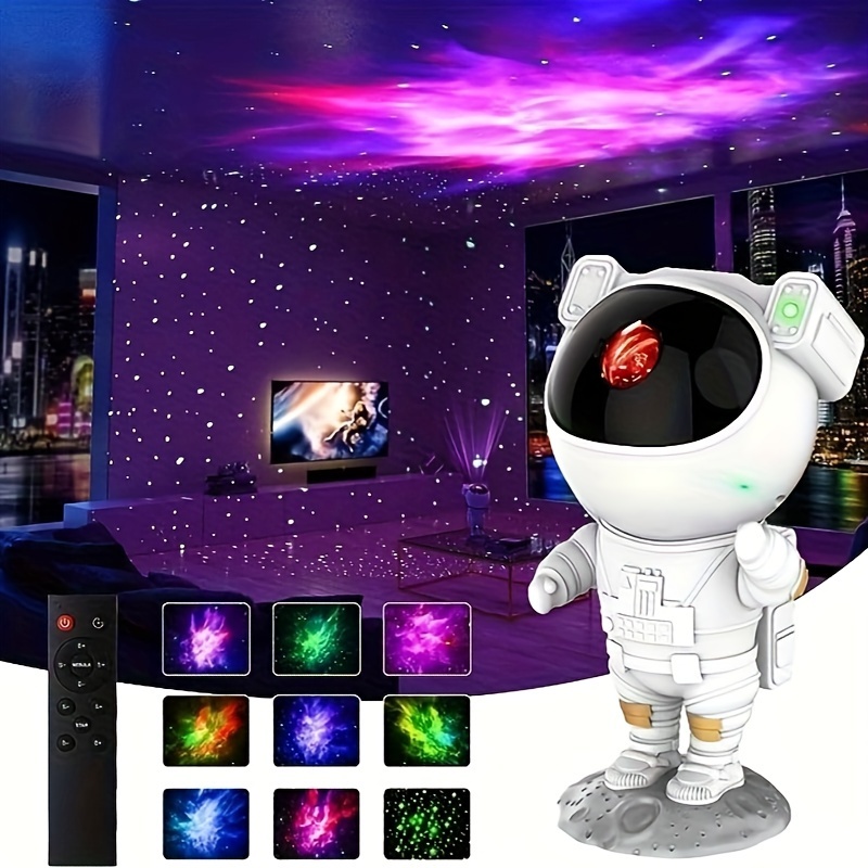 Home planetarium, starry sky projector, Cosmonaut lamp with remote control  - the perfect gift for a child - . Gift Ideas
