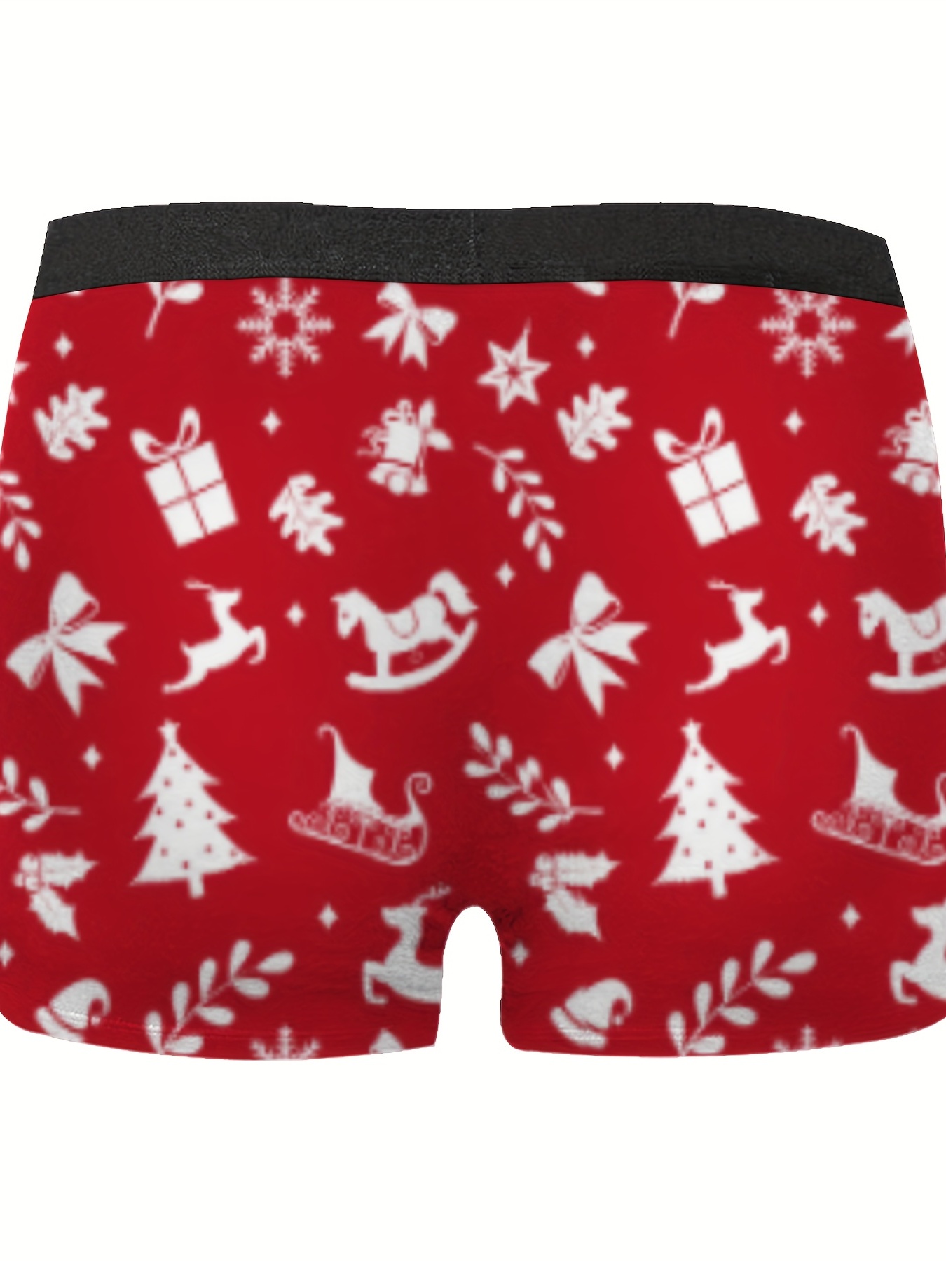 Funny Boxer Briefs for Men Breathable Christmas Underwear Shorts  Comfortable Xmas Print Slim Fit Sports Trunks Panties 