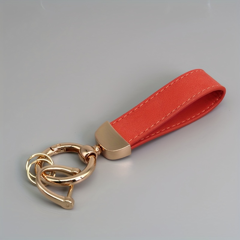 Suede Car Key Chain Hardware Anti Loss Key Ring For Men - Temu