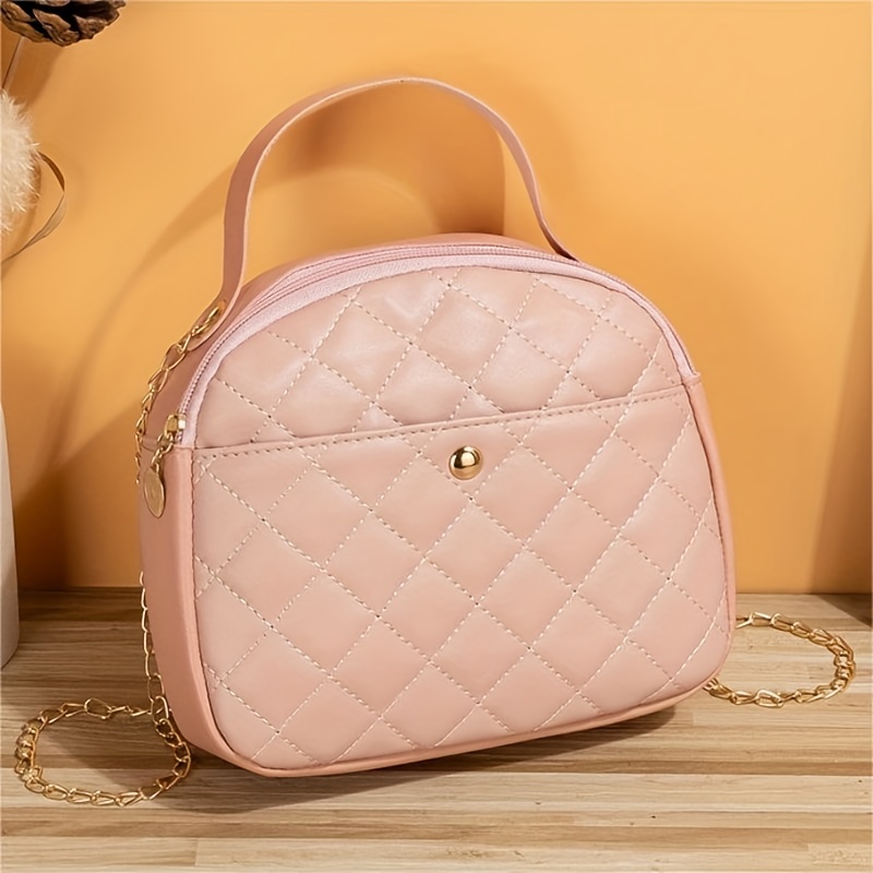 Handbag, Small Fashion Cute Crossbody Bags Set, Quilted Detail Shoulder Bag  With Mini Purse - Temu