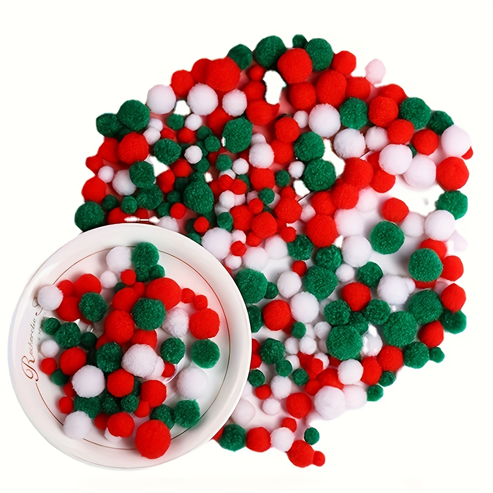 Christmas Pom Poms Crafts Pom Poms Mini Pom Pom Balls - Temu