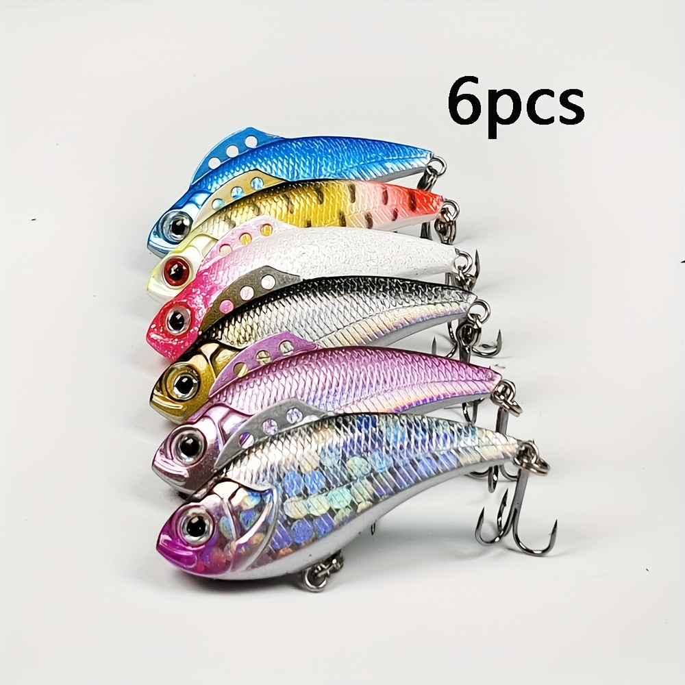 Outdoor Fishing Luring Fish to The Hook Fish Hooks 6Pcs Lipless