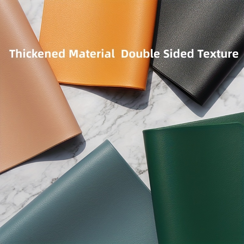 4Pcs PU Leather Placemat - Easy to Clean, Waterproof, Heat Insulation Pad