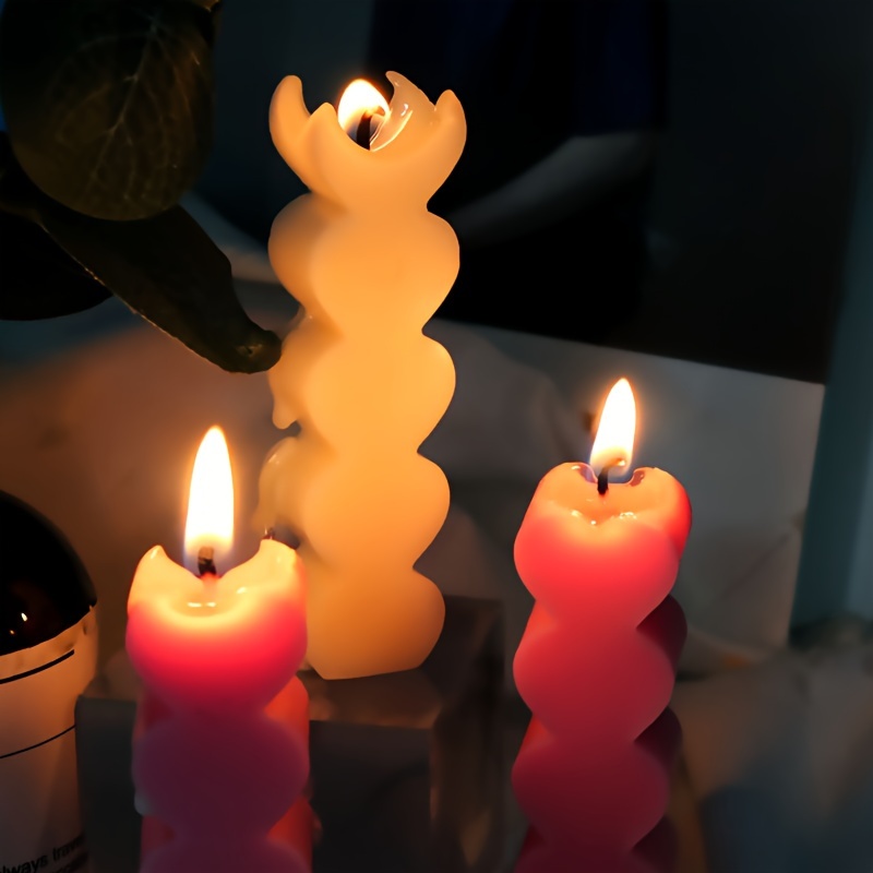 1pc Molde Silicona Velas Cilíndricas Diy Molde Resina Epoxi - Temu Mexico