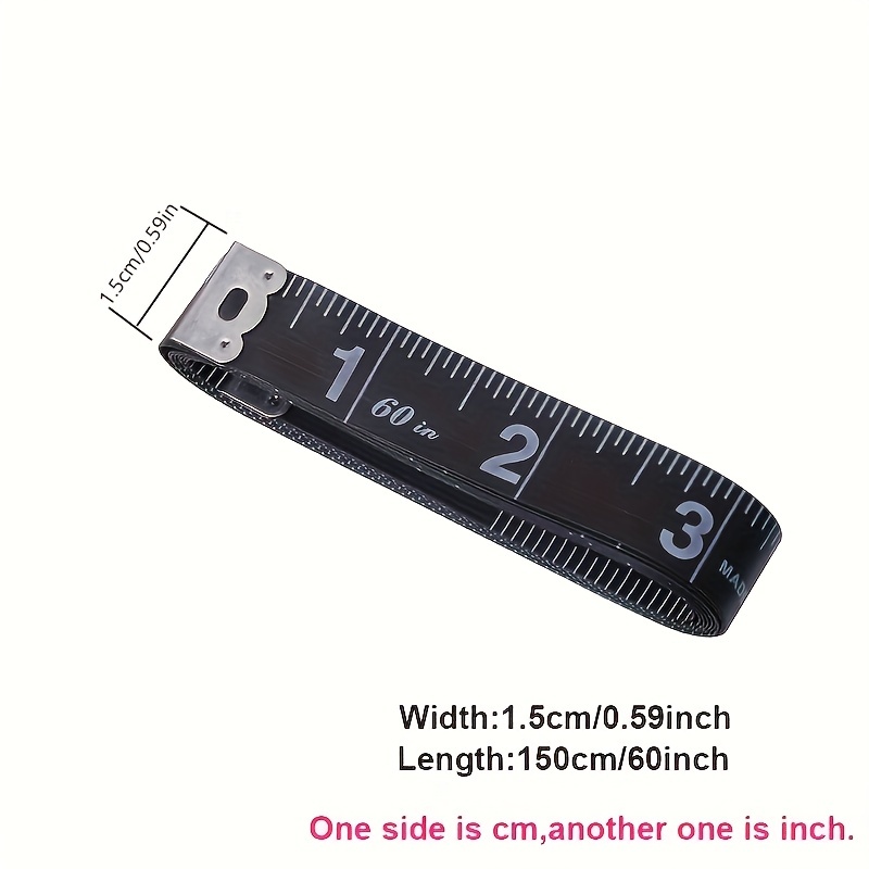 Sewing Ruler Meter Sewing Measuring Tape Retractable Body Measuring Ruler  Sewing Tailor Tape Measure Soft Random Color