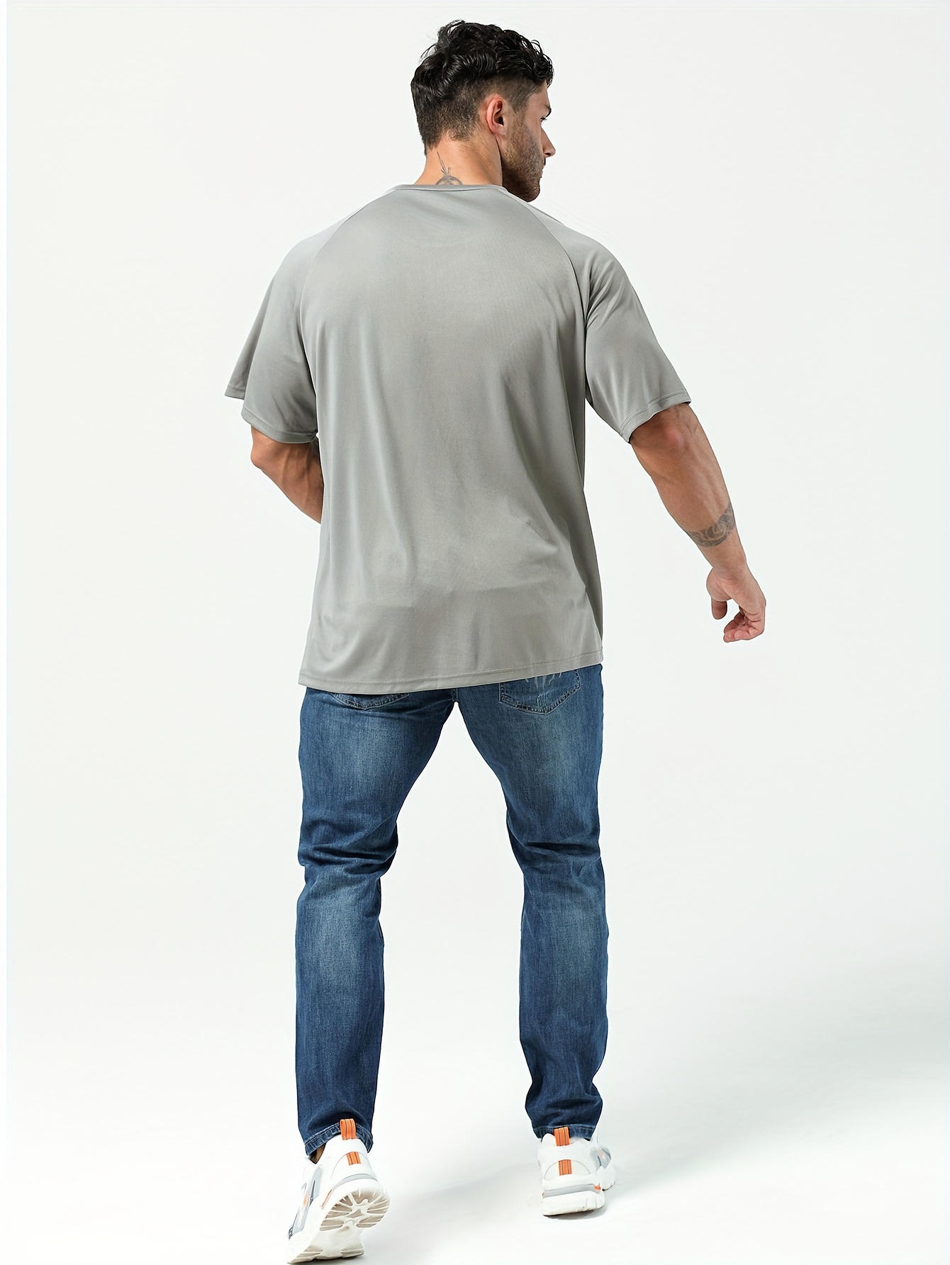 【中古】 plus size Temu - short neck crew comfy casual shirt t men' Clothing