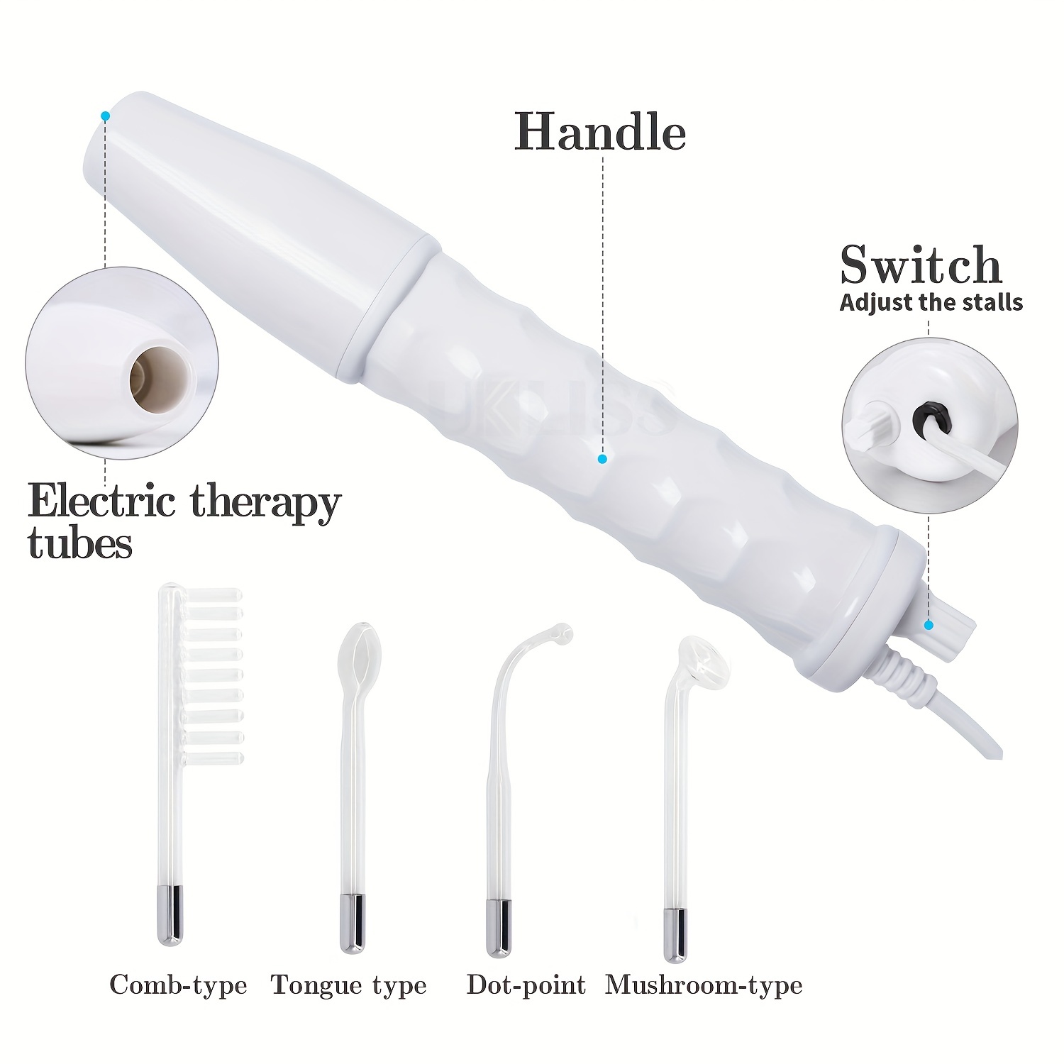 High-Frequency Electrotherapy Wand