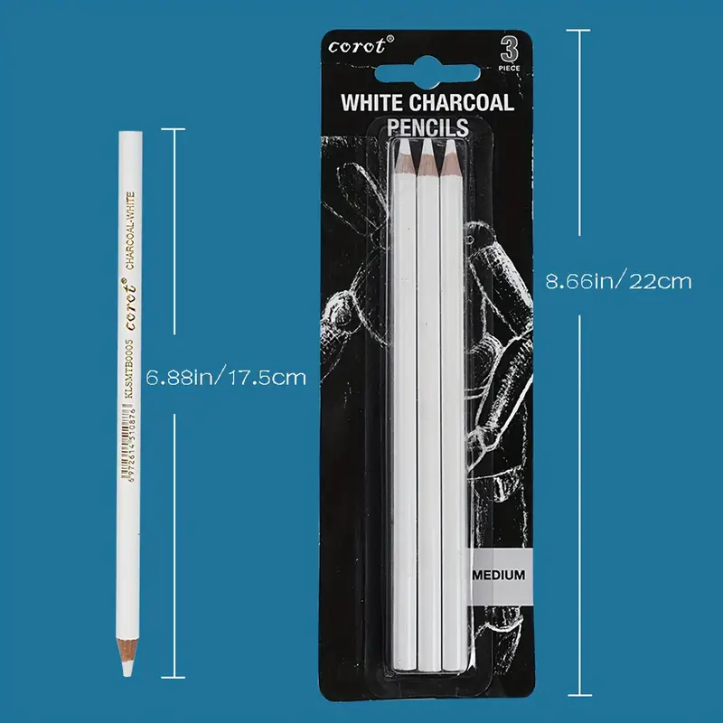 Special Highlight White Charcoal Pen Sketch White Chalk Pen - Temu