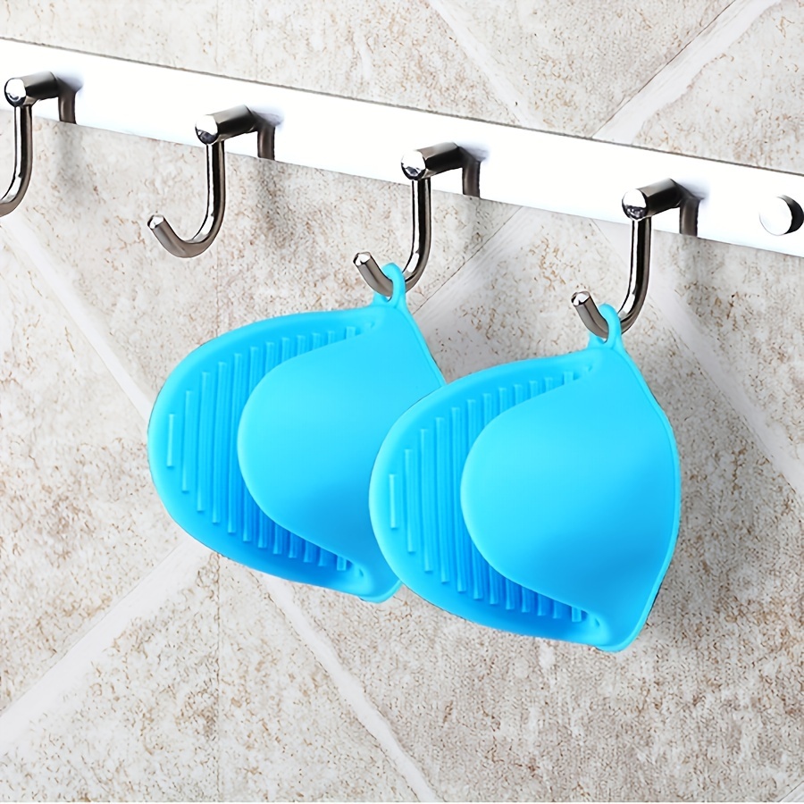 2 Packs Silicone Oven Mitts Pot Holders Sets For Kitchen Heat