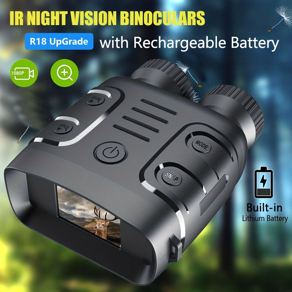  CREATIVE XP - Monocular de visión nocturna para caza y  vigilancia con lector de tarjetas, monoculares infrarrojos, negro Pro :  Deportes y Actividades al Aire Libre