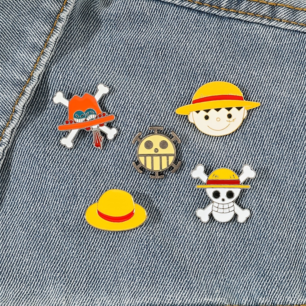 One Piece Enamel Pin Brooch Cute Anime Metal Lapel Pins for Backpacks  Brooches for Women Anime Luffy Devil Fruit Jewelry