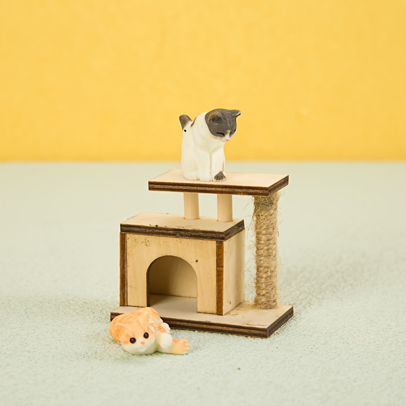 miniature dollhouse cat tree Temu