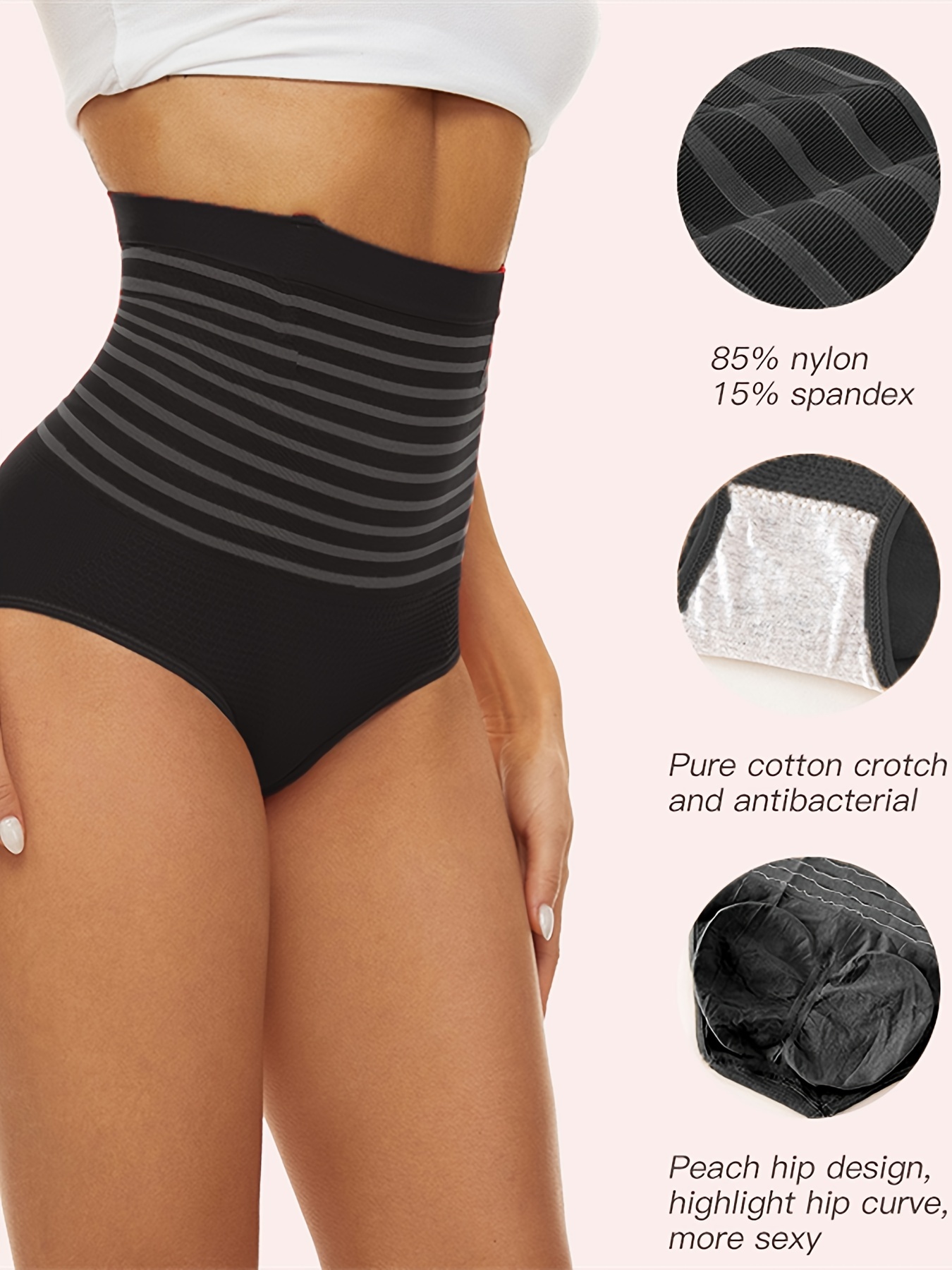 Women's Sexy High Waist Antibacterial Shapewear Underwear Tummy