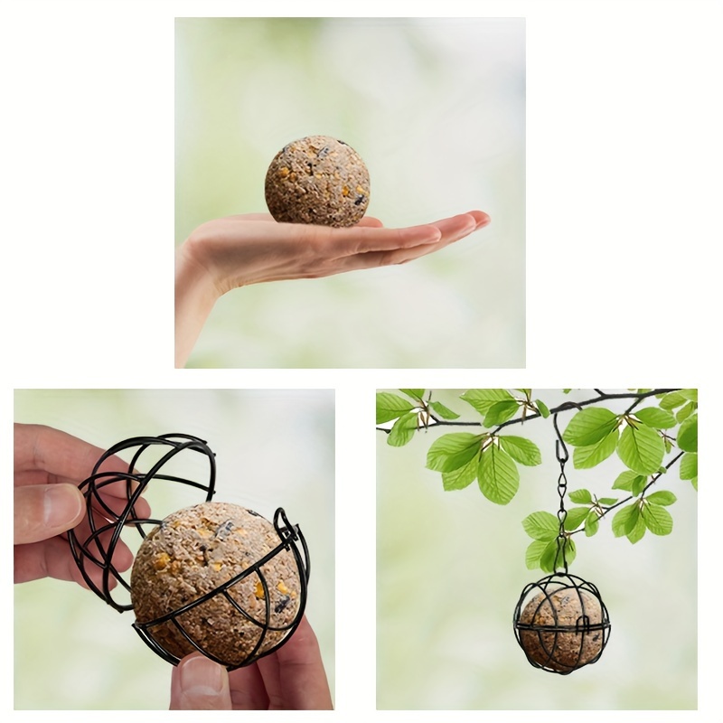 Bird Feeders Tit Ball Holders Hinged Lid Hanging Tit Ball - Temu