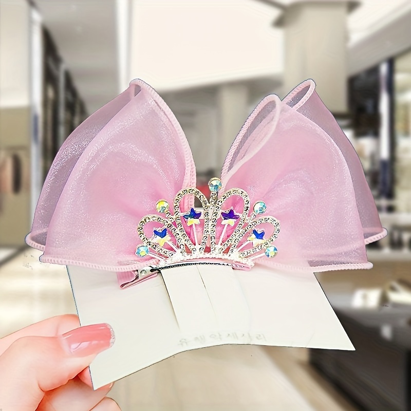 Pinzas Para El Pelo Con Lazo De 20 Piezas, Accesorios Para El Cabello De  Princesa, Joyería Decorativa Para La Cabeza Para Niñas