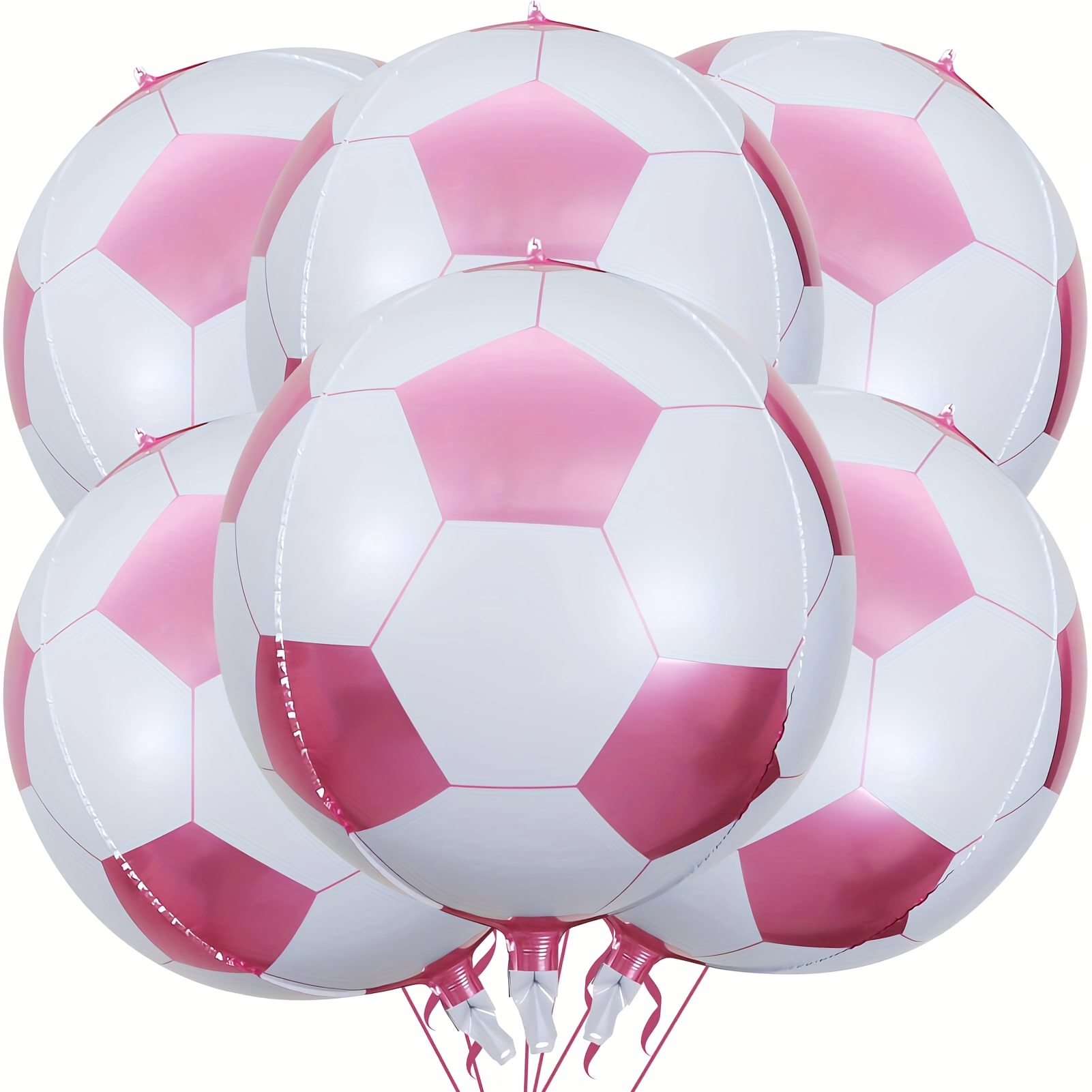 Balloon: 12 white and gold footballs - football theme party decoration