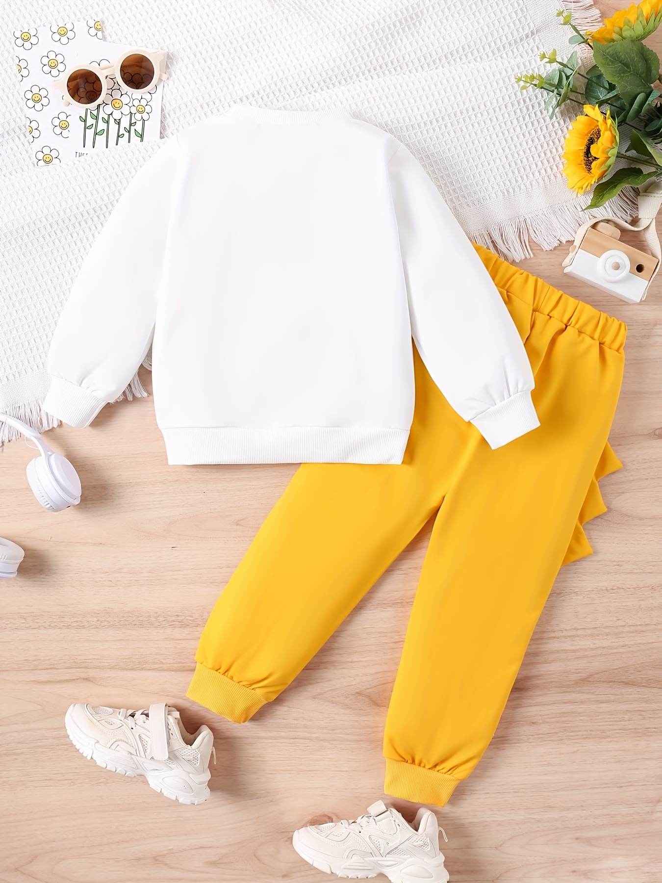 Kids best sale yellow sweatpants