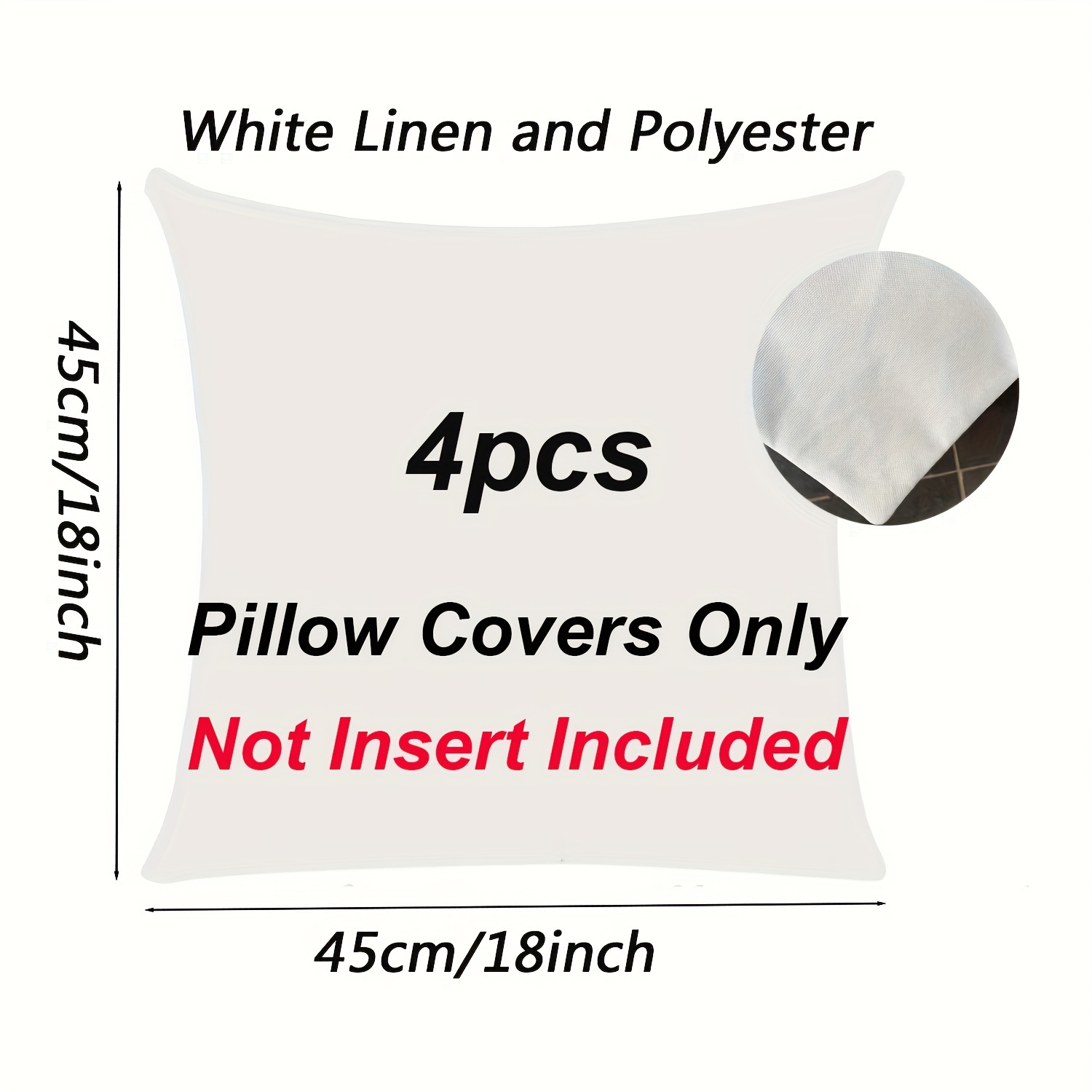 Sublimation Blank Pillow Covers Polyester Cushion Cover For - Temu